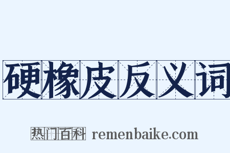 硬橡皮反义词是什么意思的图片